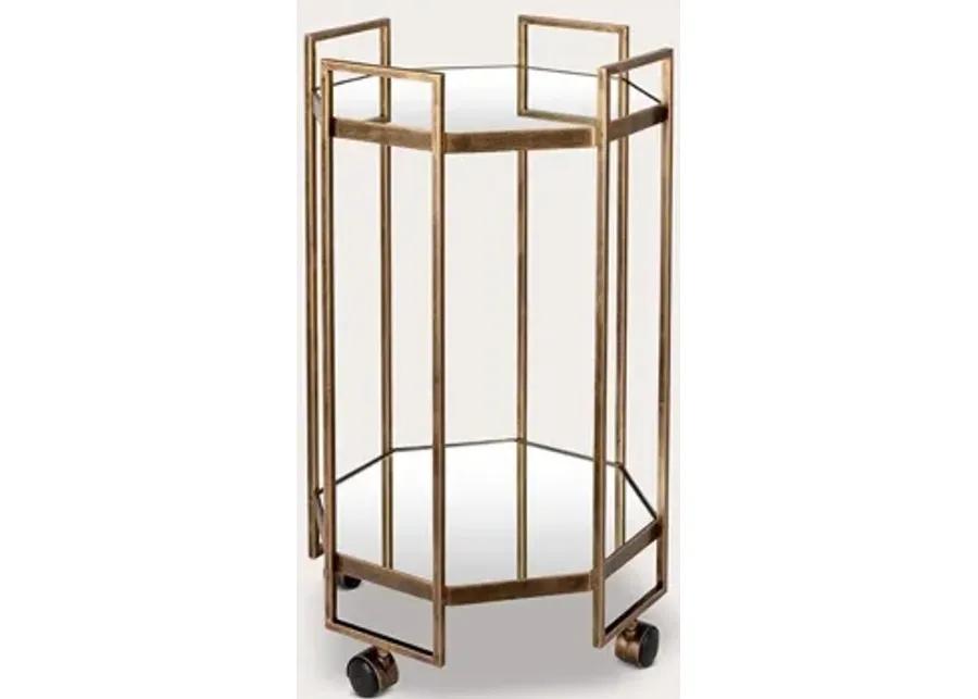 Surya Octagon Bar Cart