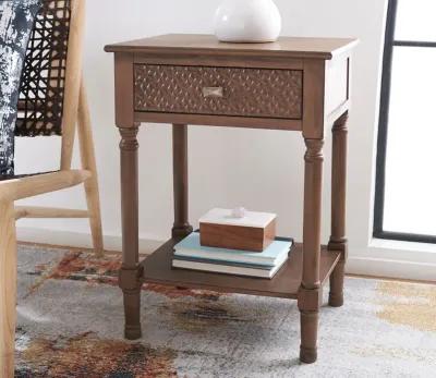 Safavieh Halton 1-Drawer Accent Table - Distressed White