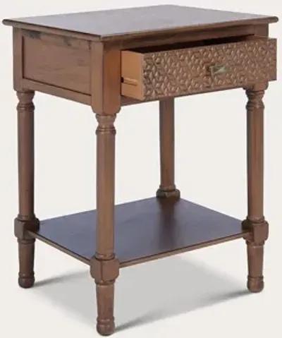 Safavieh Halton 1-Drawer Accent Table - Distressed White