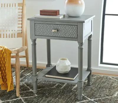 Safavieh Halton 1-Drawer Accent Table - Distressed White