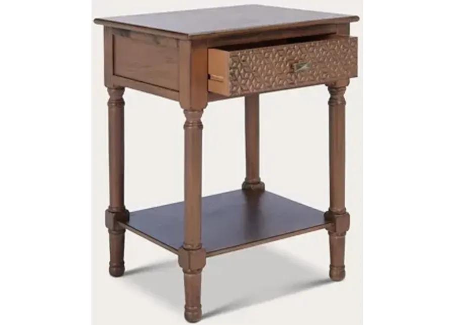 Safavieh Halton 1-Drawer Accent Table - Black