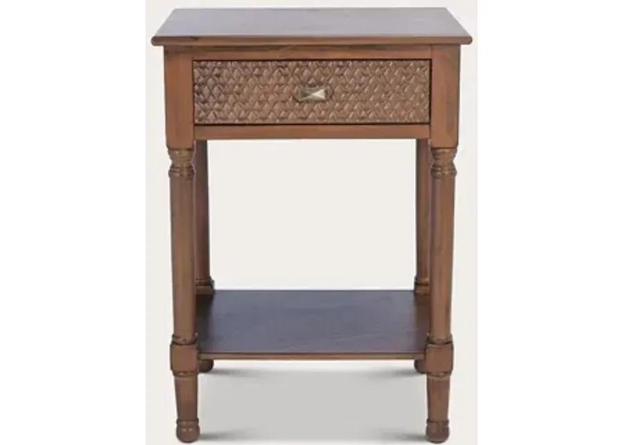 Safavieh Halton 1-Drawer Accent Table - Black