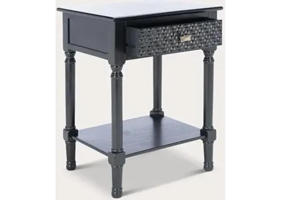 Safavieh Halton 1-Drawer Accent Table - Black