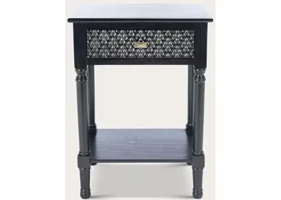 Safavieh Halton 1-Drawer Accent Table - Black