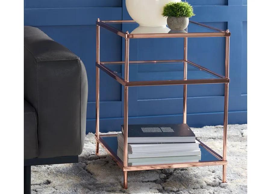 Safavieh Noelia 3-Tier Accent Table - Rose Gold