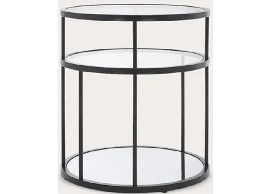 Safavieh Layta 3-Shelf Accent Table - Gold/Clear