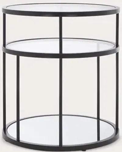 Safavieh Layta 3-Shelf Accent Table - Black/Clear