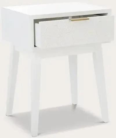 Safavieh Keya 1-Drawer Accent Table - White