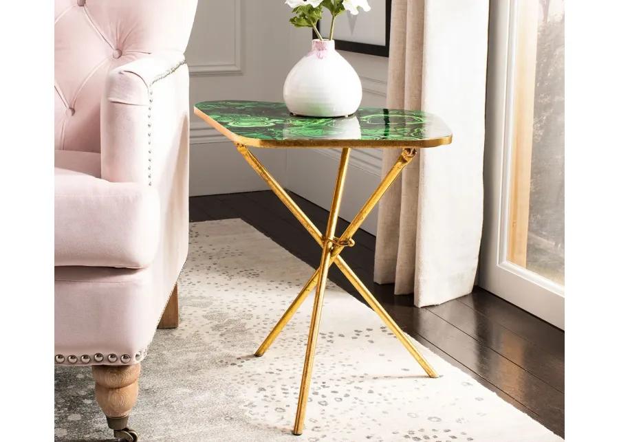 Safavieh Zamara Faux Agate Side Table