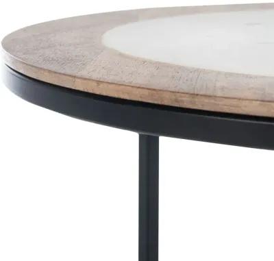 Safavieh Gemma Agate Side Table - Multi Color Black/Agate