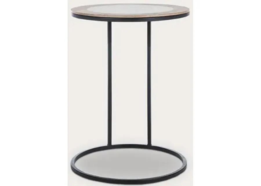 Safavieh Gemma Agate Side Table - Multi Color Black/Agate