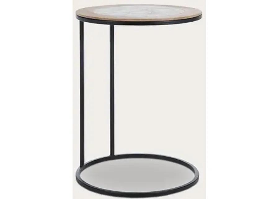 Safavieh Gemma Agate Side Table - Multi Color Black/Agate