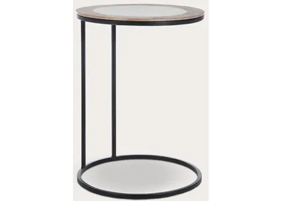 Safavieh Gemma Agate Side Table - Multi Color Black/Agate