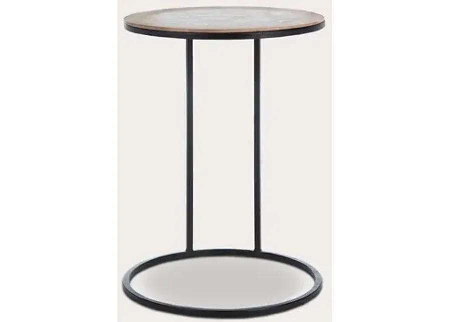 Safavieh Gemma Agate Side Table - Multi Color Black/Agate