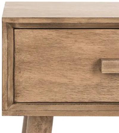 Safavieh Lyle 1-Drawer Side Table - Chocolate