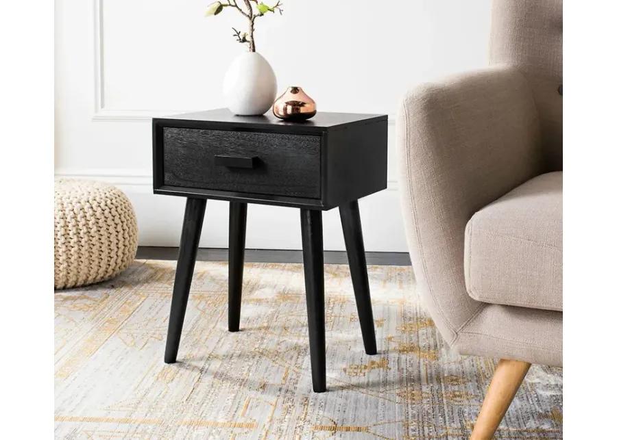 Safavieh Lyle 1-Drawer Side Table - Slate/Grey