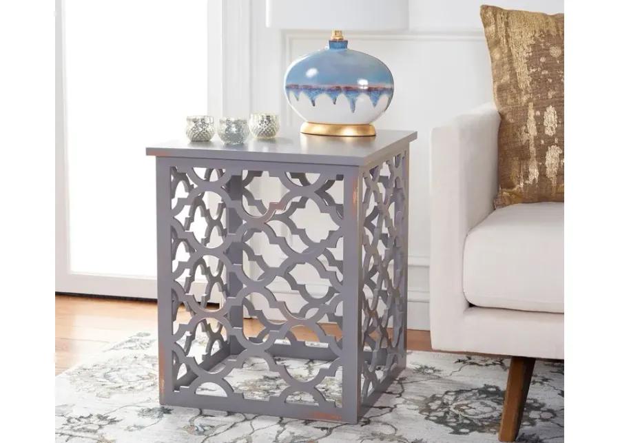 Safavieh Lonny End Table - Distressed White