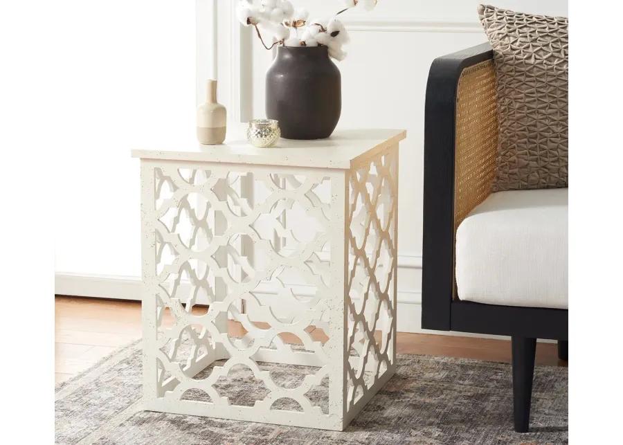 Safavieh Lonny End Table - Distressed White