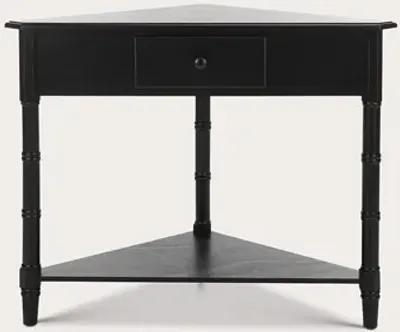 Safavieh Gomez Corner Table - Distressed Black