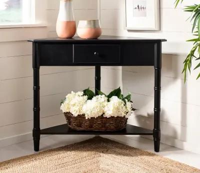 Safavieh Gomez Corner Table - Distressed Black