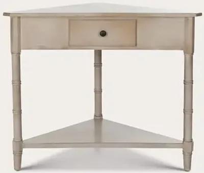 Safavieh Gomez Corner Table - Distressed Cream