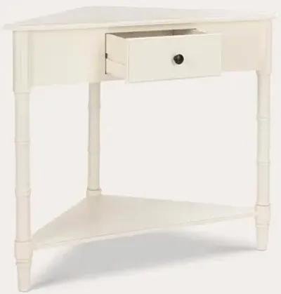 Safavieh Gomez Corner Table - Distressed Cream