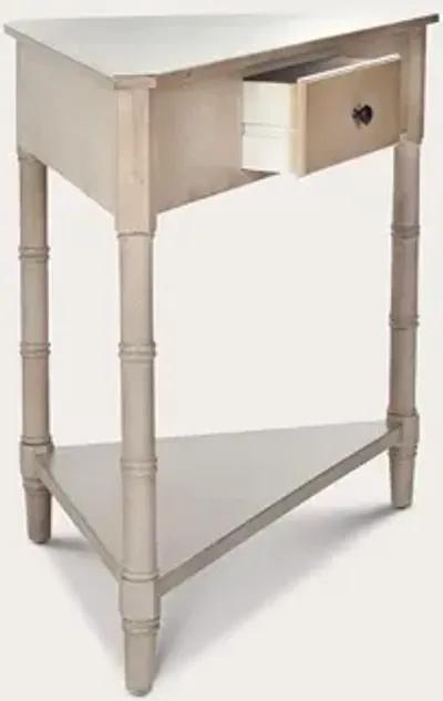 Safavieh Gomez Corner Table - Distressed Cream