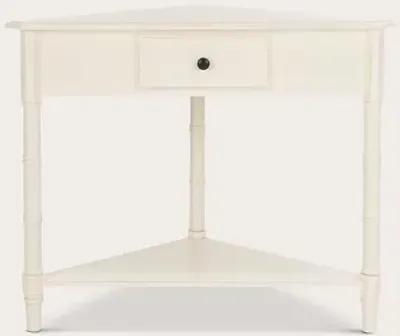 Safavieh Gomez Corner Table - Distressed Cream