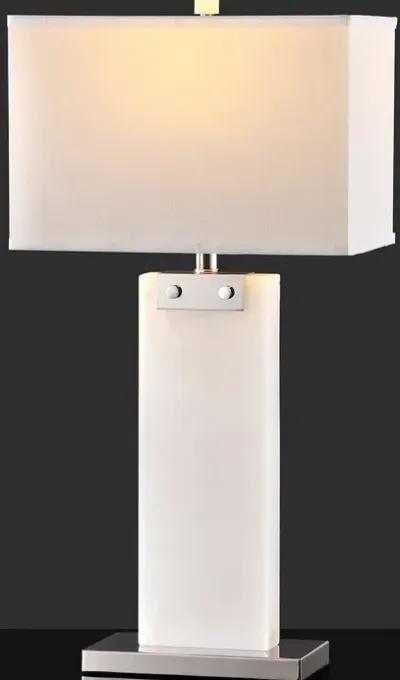 Safavieh Morgen Alabaster Table Lamp Handcrafted - White