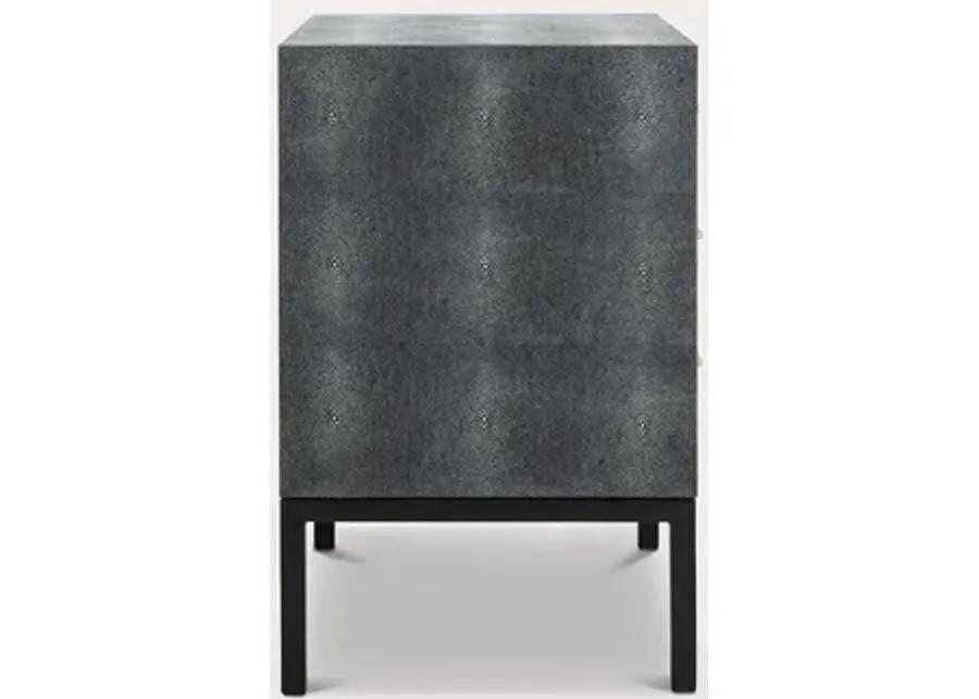 Safavieh Camden Faux Shagreen Nightstand - Grey