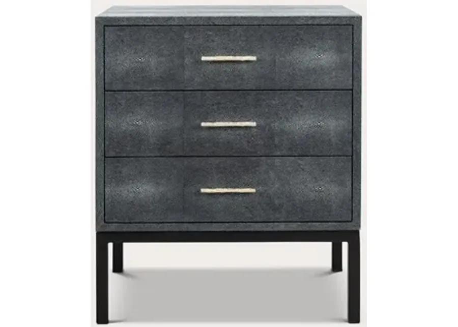 Safavieh Camden Faux Shagreen Nightstand - Grey