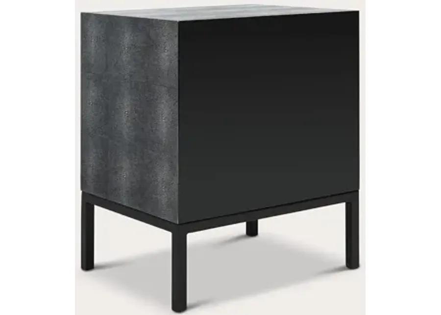 Safavieh Camden Faux Shagreen Nightstand - Grey