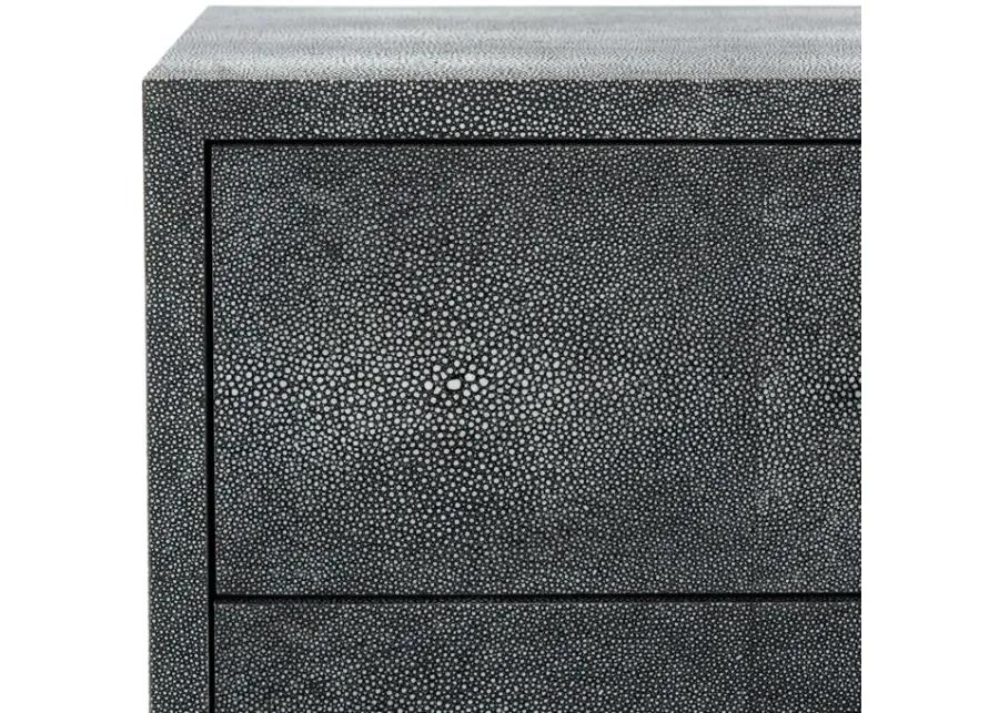 Safavieh Camden Faux Shagreen Nightstand - Grey