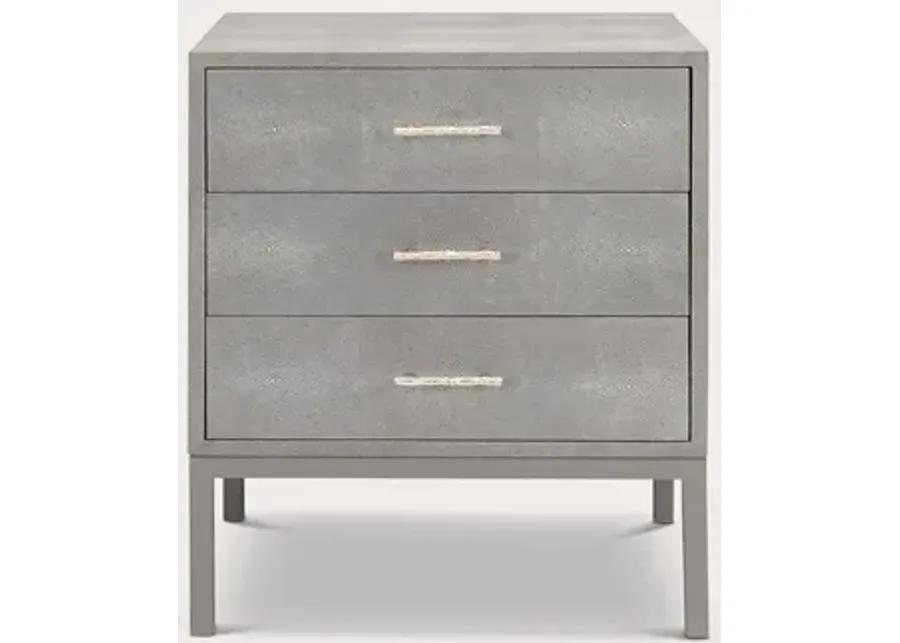 Safavieh Camden Faux Shagreen Nightstand - Grey