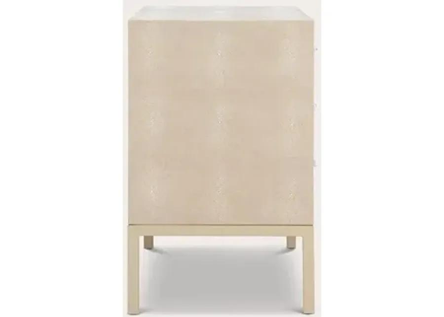 Safavieh Camden Faux Shagreen Nightstand - Grey