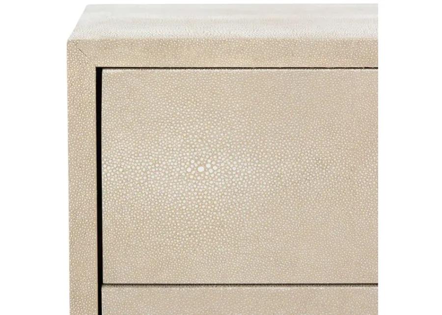 Safavieh Camden Faux Shagreen Nightstand - Grey