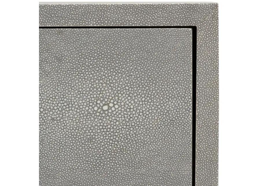 Safavieh Camden Faux Shagreen Nightstand - Grey