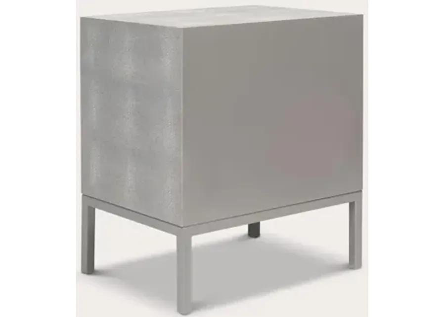 Safavieh Camden Faux Shagreen Nightstand - Grey