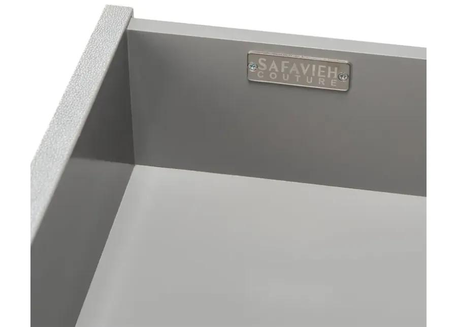 Safavieh Camden Faux Shagreen Nightstand - Grey