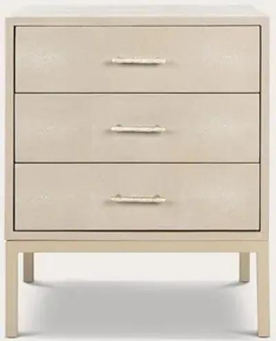 Safavieh Camden Faux Shagreen Nightstand - Natural