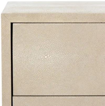 Safavieh Camden Faux Shagreen Nightstand - Natural