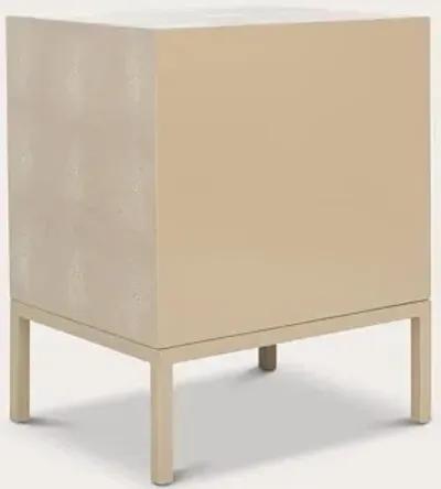 Safavieh Camden Faux Shagreen Nightstand - Natural