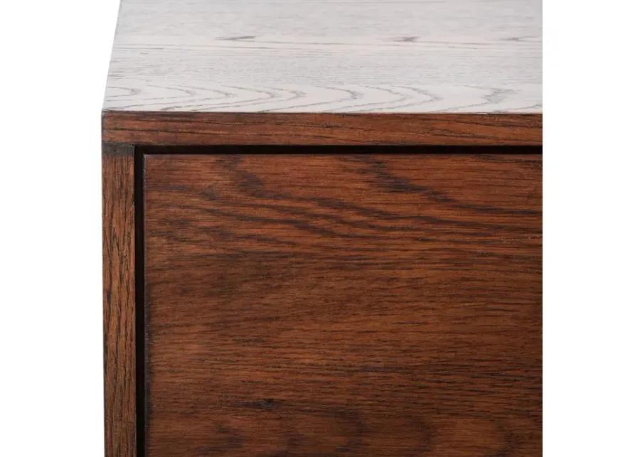 Safavieh Mallory 3-Drawer Nightstand - Dark Brown