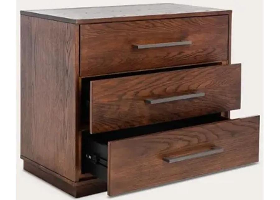 Safavieh Mallory 3-Drawer Nightstand - Dark Brown