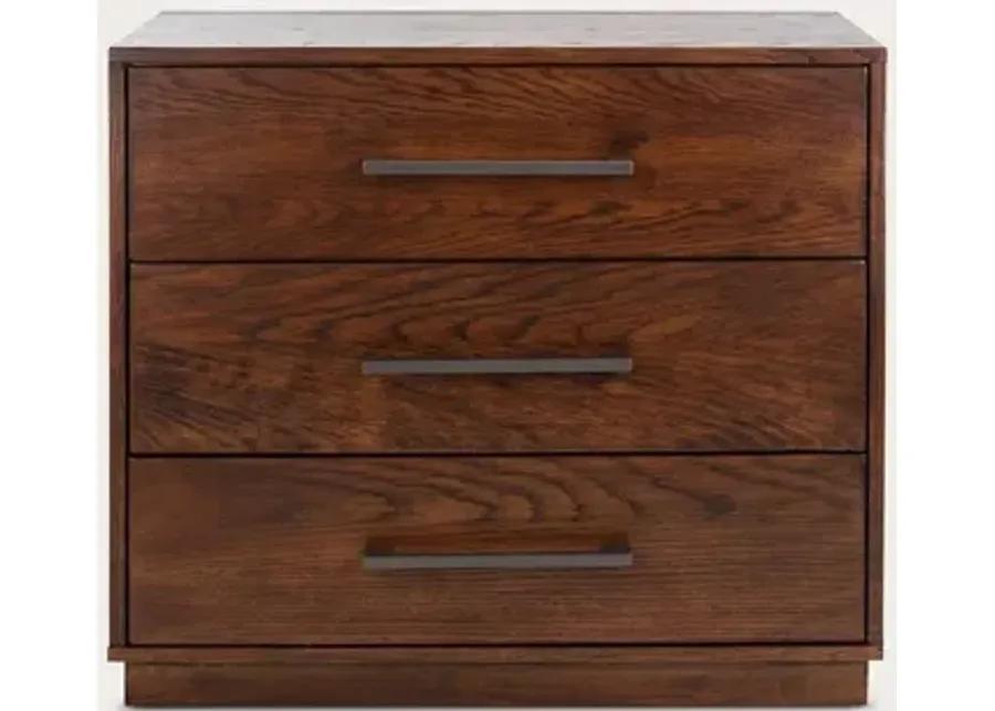 Safavieh Mallory 3-Drawer Nightstand - Dark Brown