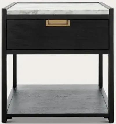 Safavieh Adeline 1-Drawer Nightstand - Dark Chocolate