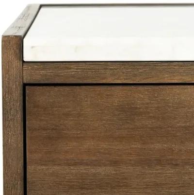 Safavieh Adeline 1-Drawer Nightstand - Dark Chocolate