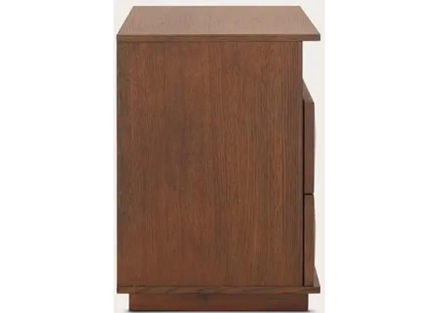 Safavieh Patty 2-Drawer Nightstand - Walnut