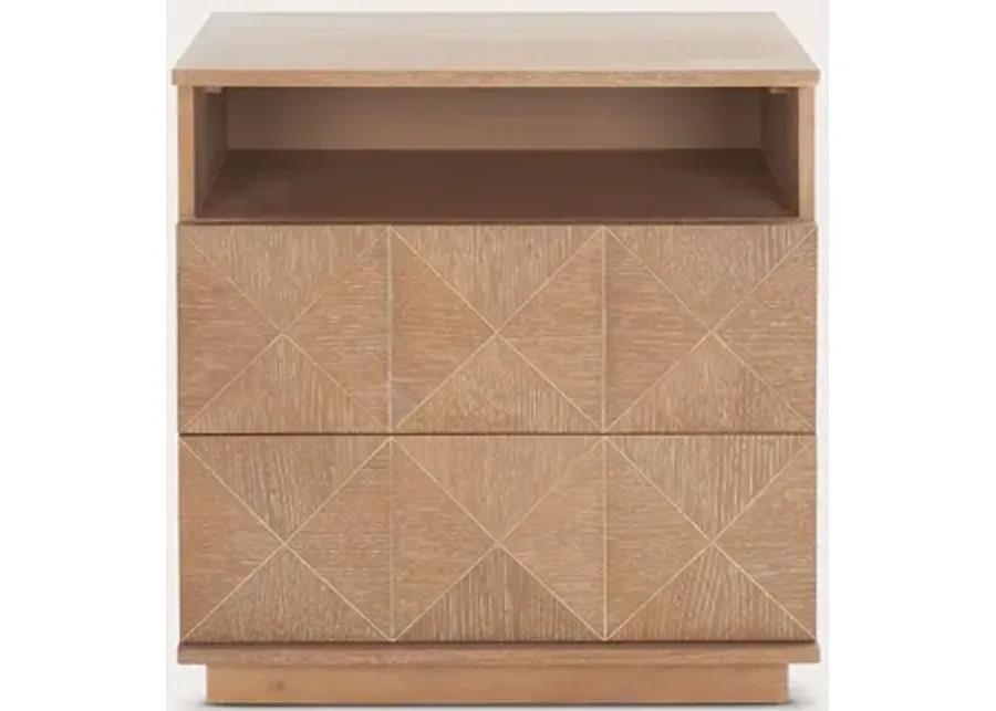 Safavieh Patty 2-Drawer Nightstand - Walnut