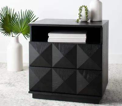 Safavieh Patty 2-Drawer Nightstand - Black